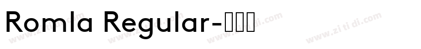 Romla Regular字体转换